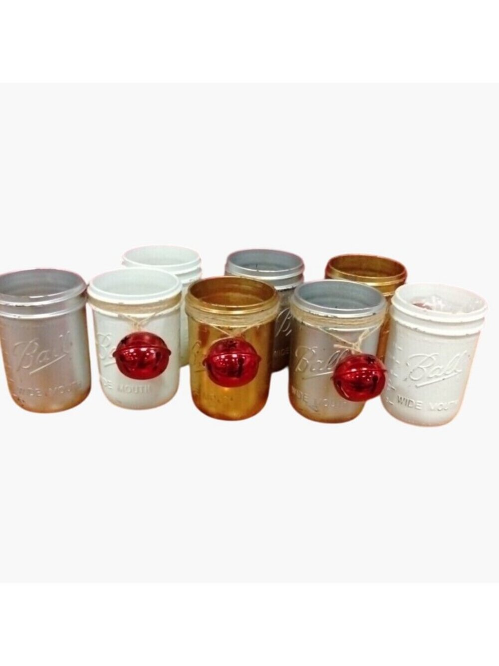 Christmas Luminaries Jars Rustic Shabby Western Country Ball Jar Lot 8